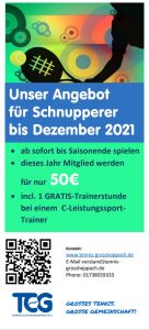 Read more about the article Schnupperangebot 2021